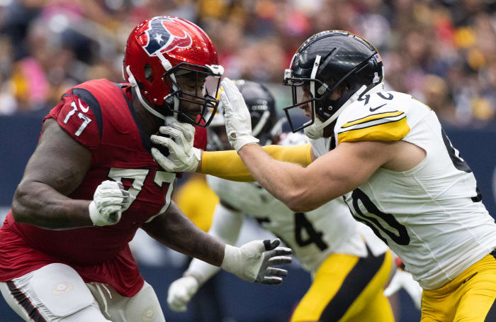 George Fant, Houston Texans, Mandatory Credit: Thomas Shea-USA TODAY Sports